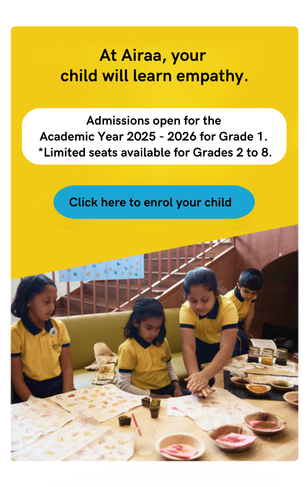 Best Montessori school in south Bangalore admissions - Airaa Academy - 2025-26