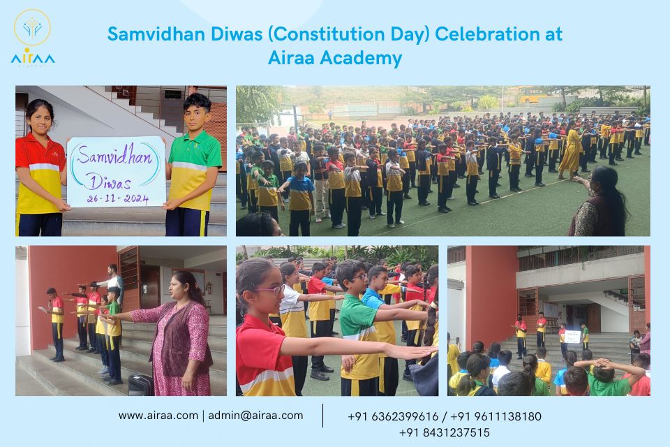 Samvidhan Diwas (Constitution Day) Celebration at Airaa Academy – A CBSE Affiliated School in Bangalore