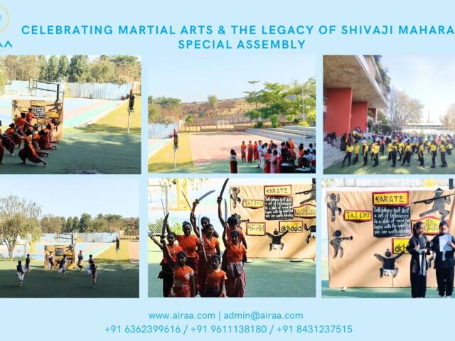 Celebrating Martial Arts and the Legacy of Shivaji Maharaj at Airaa Academy, the Best CBSE School on Kanakapura Road in Bangalore