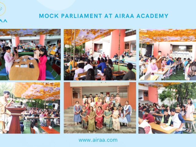 Mock Parliament at Airaa Academy –The Best CBSE School in Banashankari in Bangalore