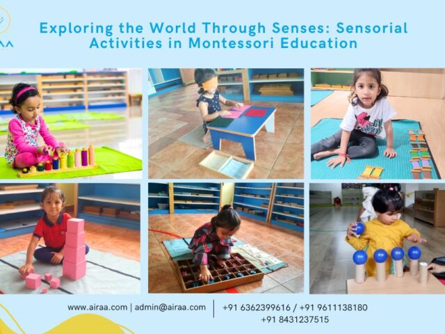 Sensorial Learning at Airaa Academy, the Best Montessori School in Bangalore