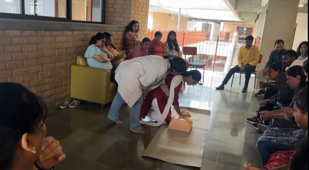 Airaa Academy, the best CBSE school on Kanakapura Road in Bangalore, empowers facilitators with essential CPR training. - Admission Open
