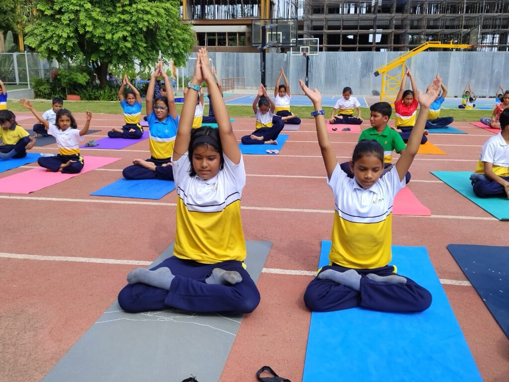 Yoga Day at Airaa Academy - Best Montessori school in Bangalore - best CBSE school in Bangalore - Admissions Open for AY 2026-27