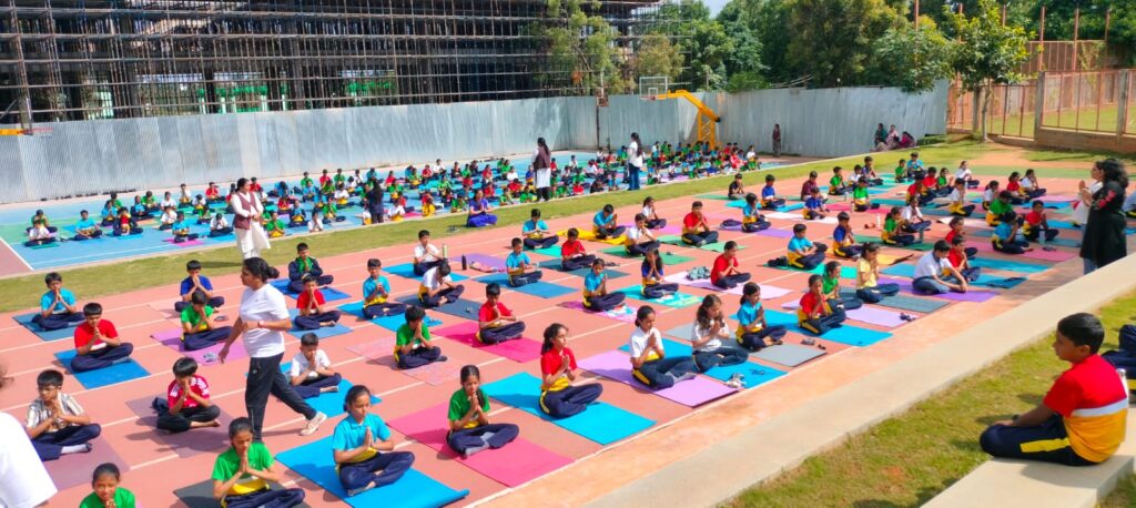 Yoga Day at Airaa Academy - Best Montessori school in Bangalore - best CBSE school in Bangalore - Admissions Open for AY 2026-27