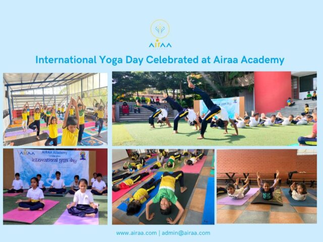 International Yoga Day Celebrated at Airaa Academy – The Best CBSE School in Bangalore