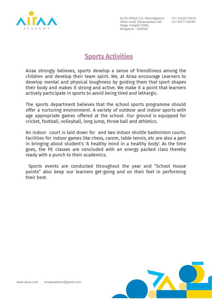 Sports Activities