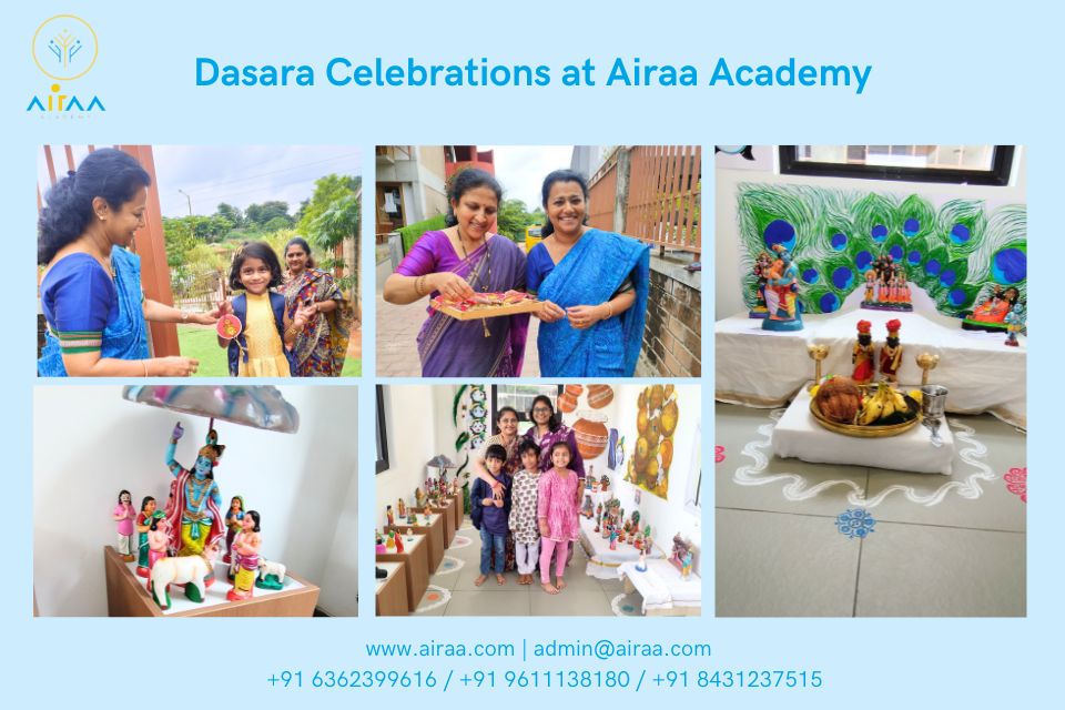Dasara Celebrations at Airaa Academy – The Best CBSE School in Bangalore – Best Montessori school in South Bangalore – Admissions open for academic year 2026-27