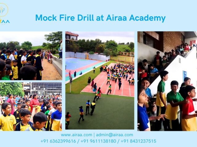 Mock Fire Drill at Airaa Academy – The Best CBSE School in Bangalore