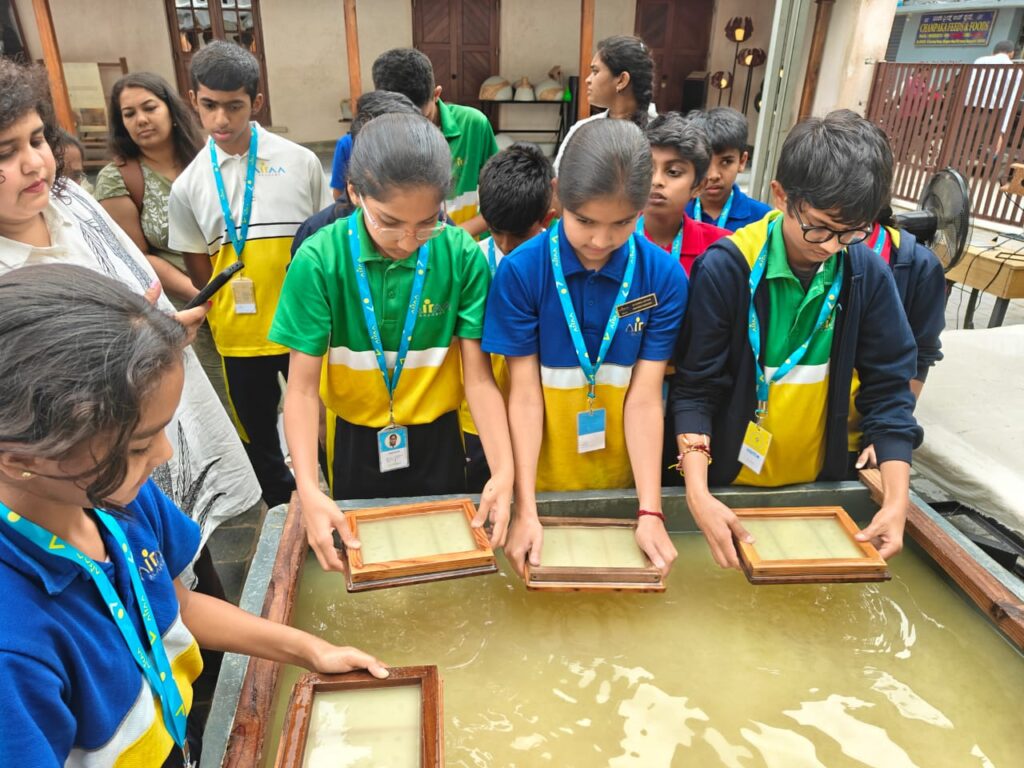 The “Shades of Green” - Paper Making Workshop, an Impactful Initiative by Airaa Academy and Oorja – The Best CBSE School in Kengeri in Bangalore – The Best Montessori School in South Bangalore