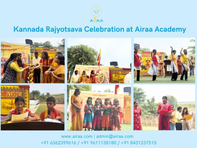 Kannada Rajyotsava Celebration at Airaa Academy | The Best CBSE School in Bangalore