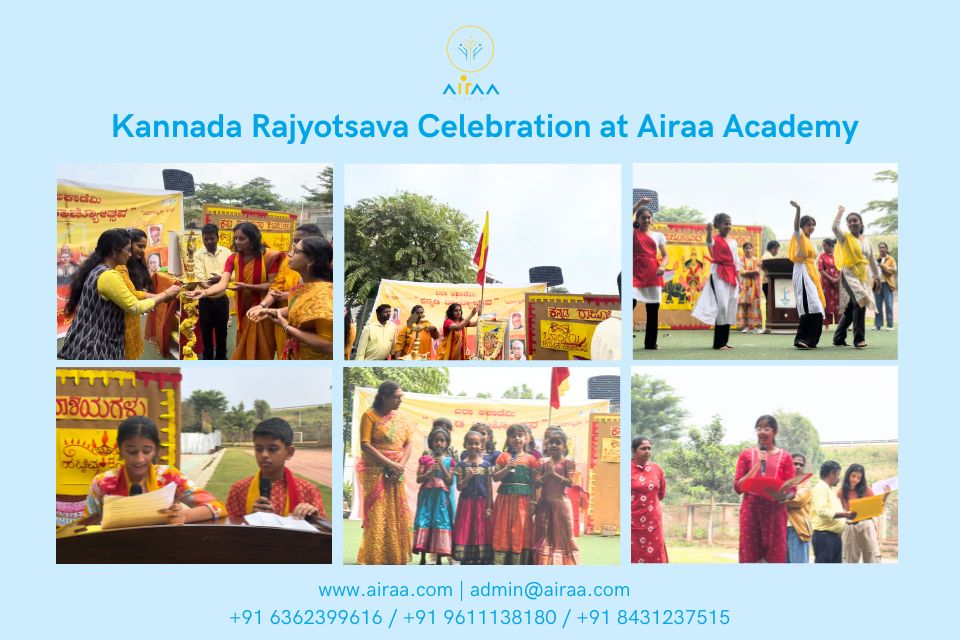 Kannada Rajyotsava Celebration at Airaa Academy – The Best CBSE school in Kengeri in Bangalore, the best CBSE school in Bangalore, the best Montessori school in South Bangalore