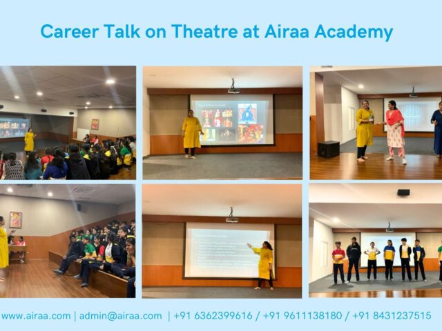 Airaa Academy Conducted An Inspiring Theatre Career Talk Centered On Expression, Creativity, and Performance.